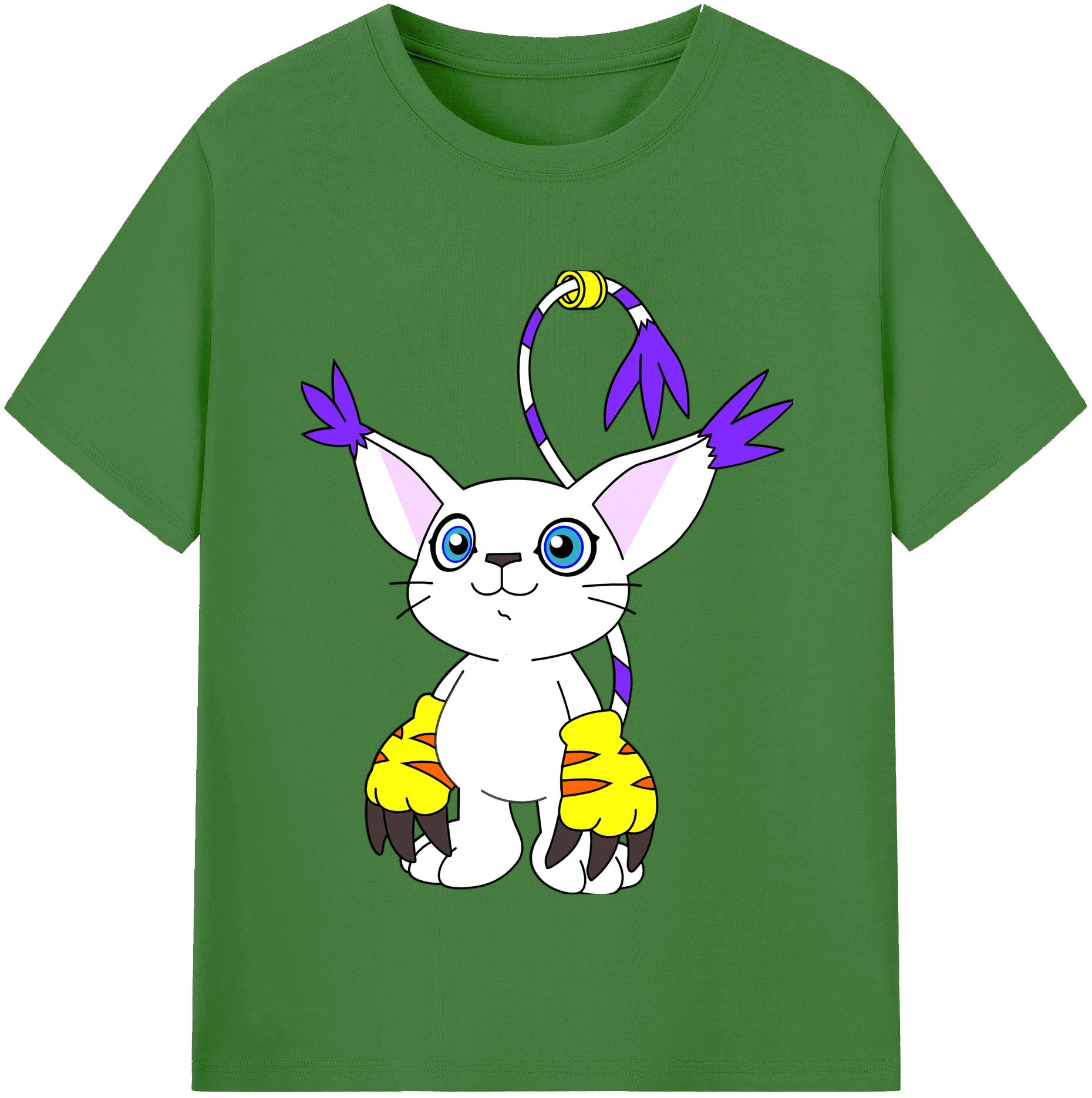 （画像用） Digimon デジタルモンスター/デジモン レディースカジュアルプリントTシャツ（綿100％）